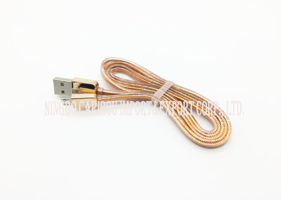 Progettazione di qualità superiore di carico veloce della catena dell'oro del cavo di dati dell'oro con il micro connettore di USB